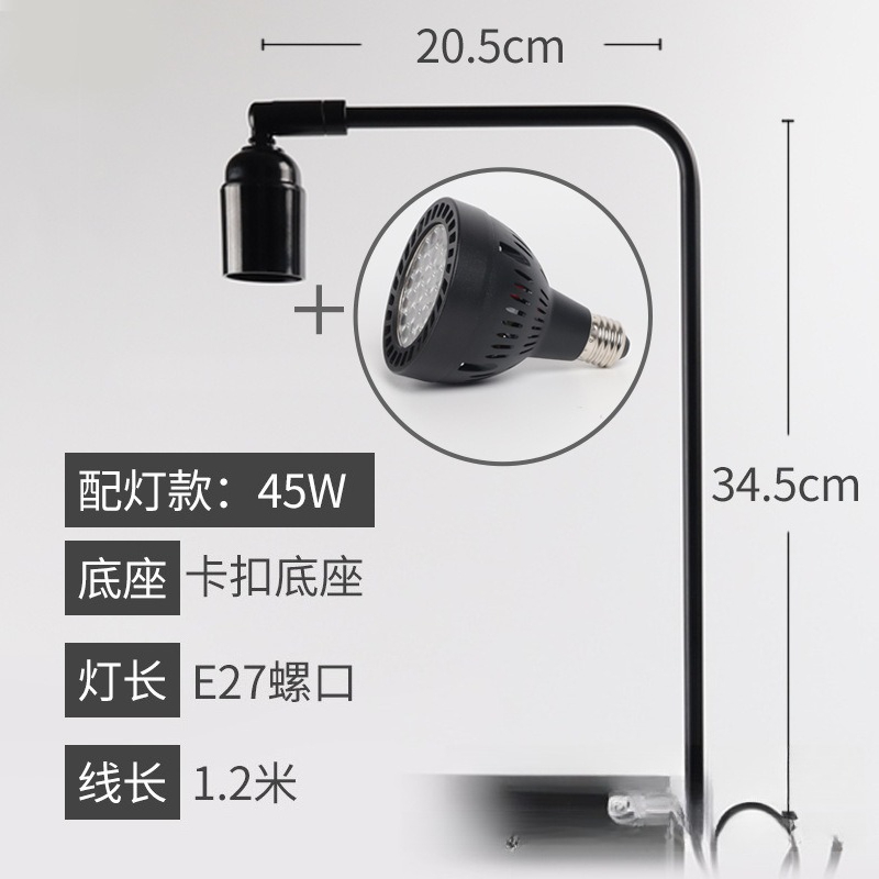 Aquarium Fish Light Lamp - LED-Aquariumbeleuchtung mit Ständer, Aquarienpflanzenlampe mit Schraubanschluss,