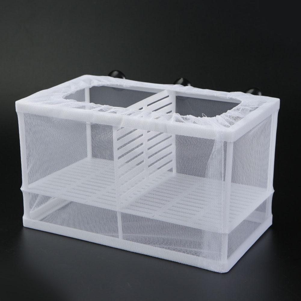 Aquarium Fish Jar - Aquarium-Fischzuchtbox mit Saugnapf - Weißer Kunststoff,