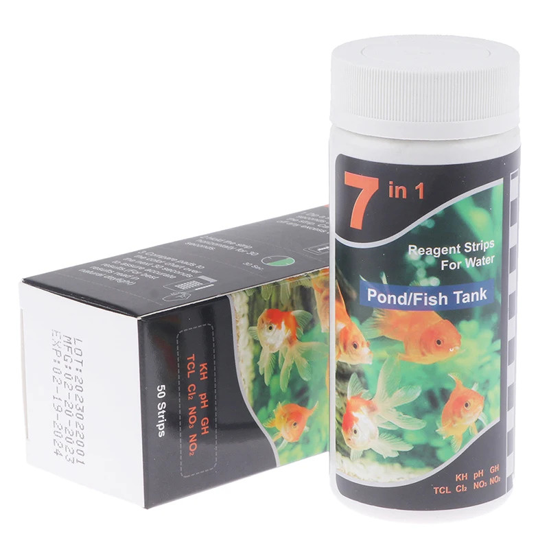 Aquarium Test Kit - 7-in-1 PH-Teststreifen, Teststreifen für Aquarien, Pool,
