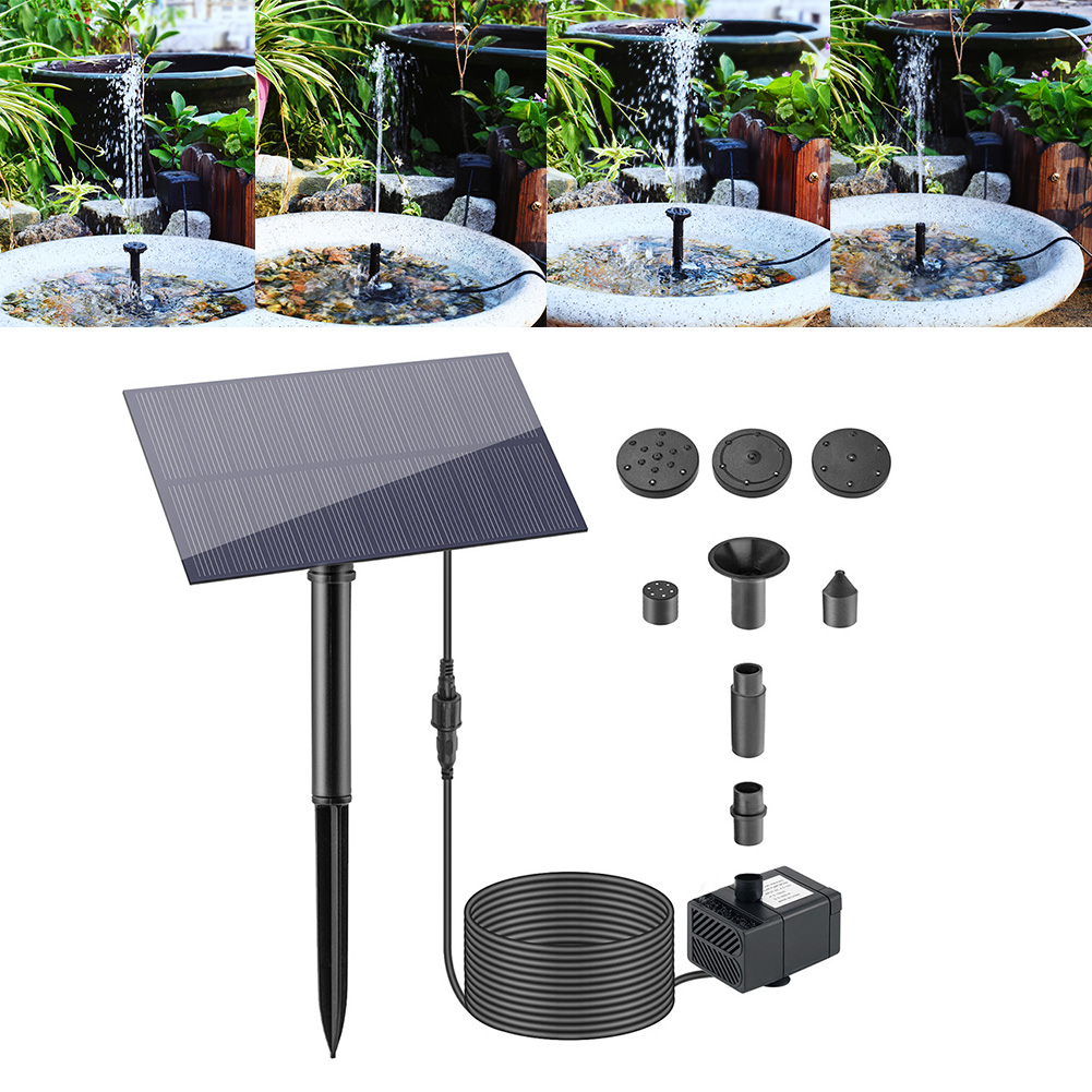 Fish Aquarium Home - 5W 5V Wasserbrunnen Gartendekoration mit Pfahl
