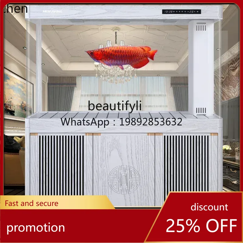 Aquarium Fish Dragon - YFY Wohnzimmer-Aquarium vom Boden bis zur