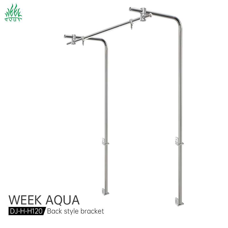 Aquarium Fish Light Lamp - WEEKAQUA DJ-H-H120 Professioneller Edelstahl-Aquariumlampenhalter 4ft Aquariumbecken