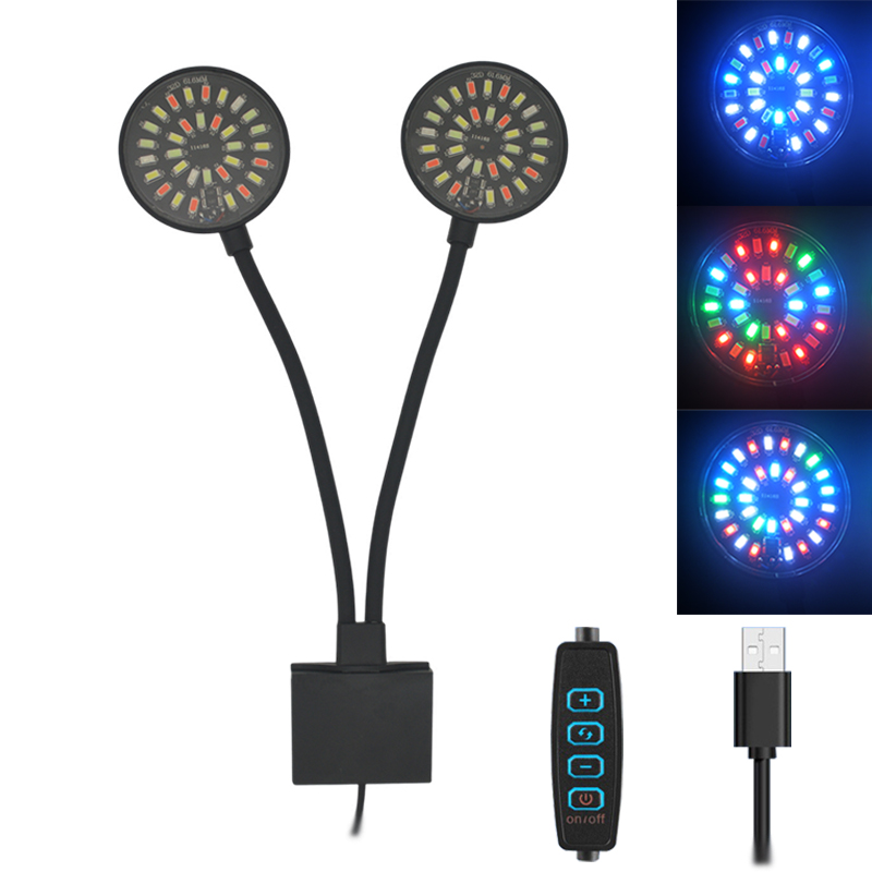 Aquarium Fish Light Lamp - USB-Aquarium-LED-Licht, Aquarium-Clip-Lampe, volles Spektrum, Pflanze wachsen,