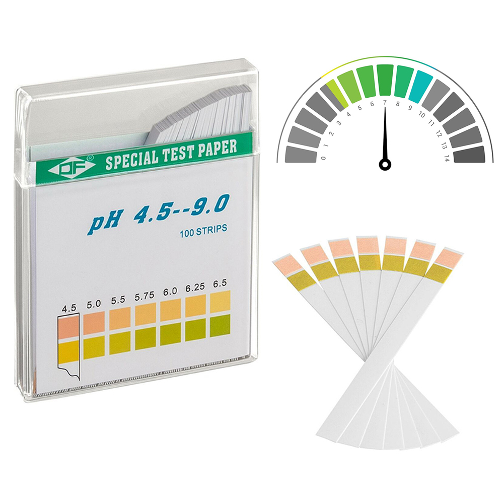 Aquarium Test Kit - 100 Stück pH-Papierstreifen-Set für den Haushalt,