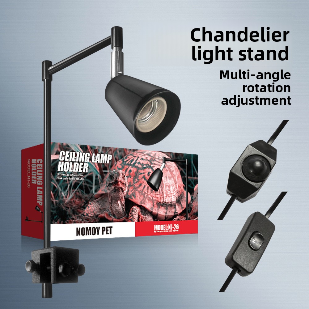Aquarium Fish Light Lamp - NOMOY Reptilienlampenständer mit verstellbarer Klemme –