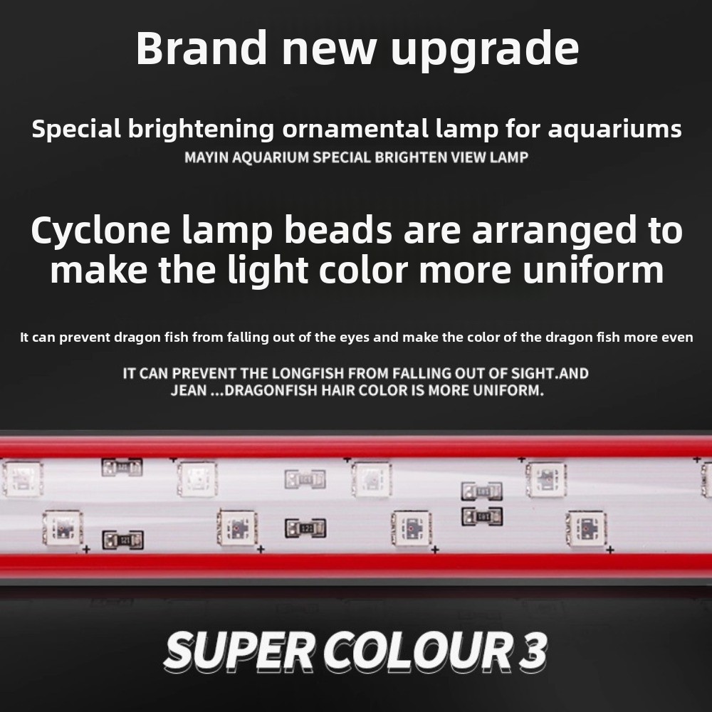 Aquarium Fish Dragon - Haarfarbe Licht Drei Primärfarben Aquarium Licht