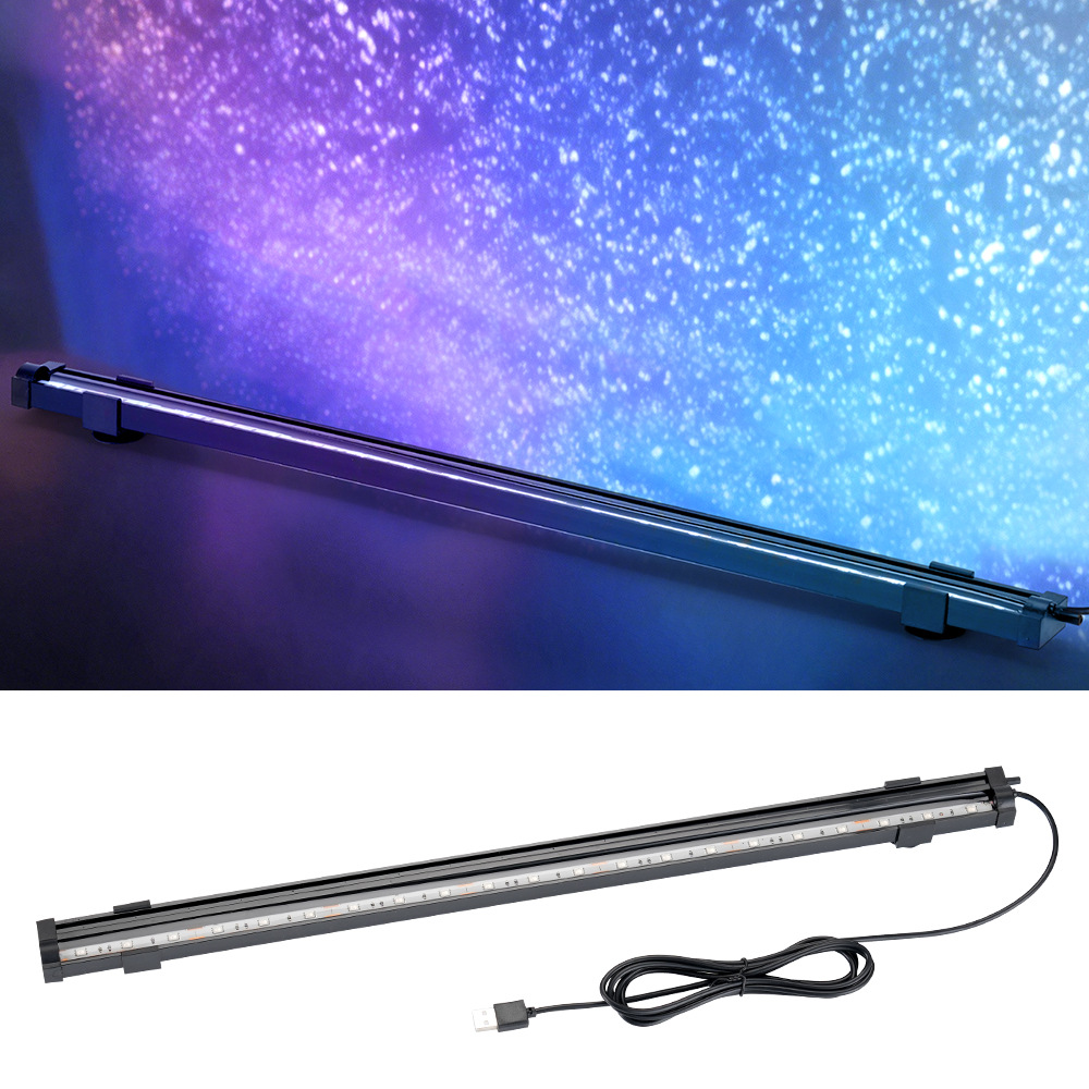 Aquarium Fish Light Lamp - USB LED Aquarium-Luftblasenlicht mit automatischer RGB-Farbwechsel-Funktion,