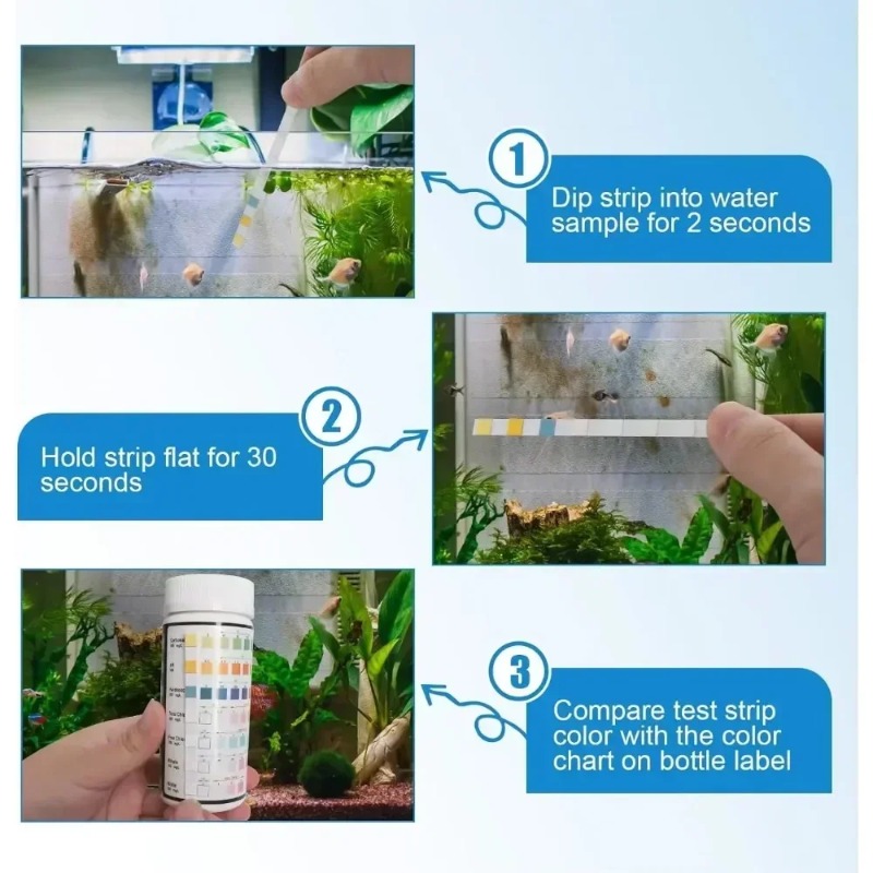 Aquarium-Teststreifen für Süßw – Aquarium Test Kit Bewertung und Preis