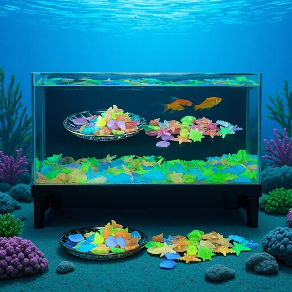 Leuchtende Ozeansteine, fluore – Aquarium Fish Quarantine Bewertung und Preis