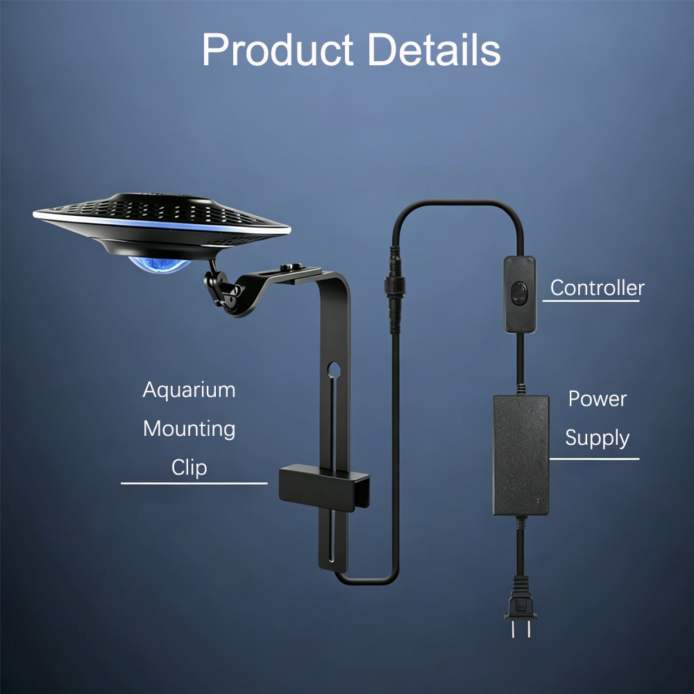 Neue UFO-LED-Aquariumleuchte f – Aquarium Fish Light Lamp Bewertung und Preis