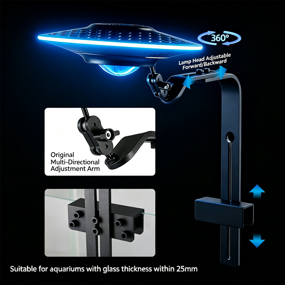 Neue UFO-LED-Aquariumleuchte f – Aquarium Fish Light Lamp Bewertung und Preis