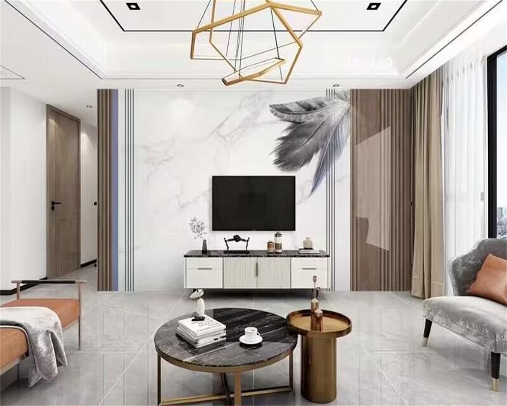 Beibehang Moderne Neue Chinesi – Background Film 3D Bewertung und Preis