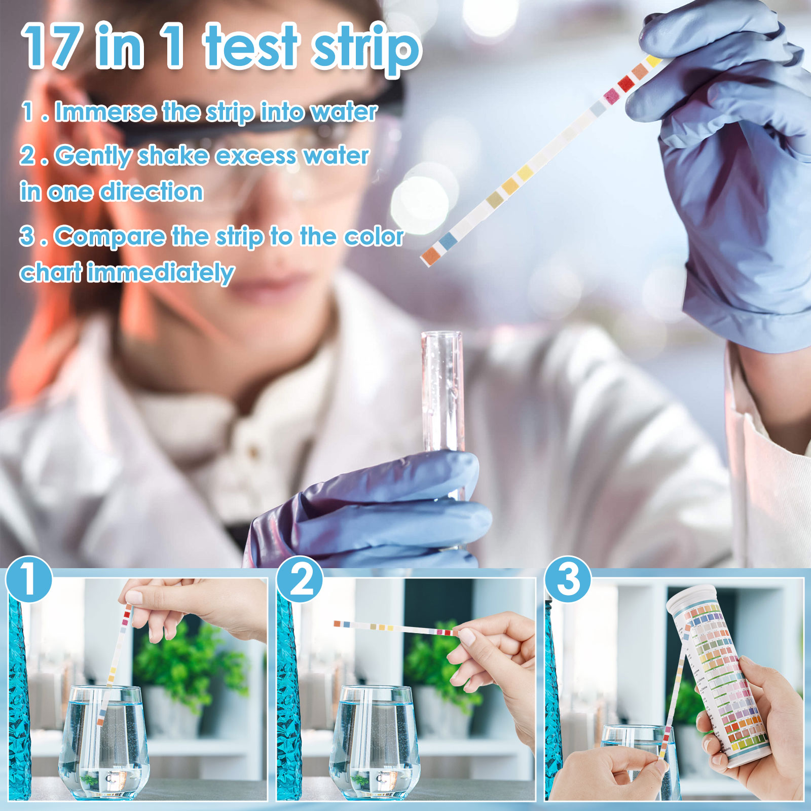 5-17 in 1 Aquarium-Teststreife – Aquarium Test Kit Bewertung und Preis